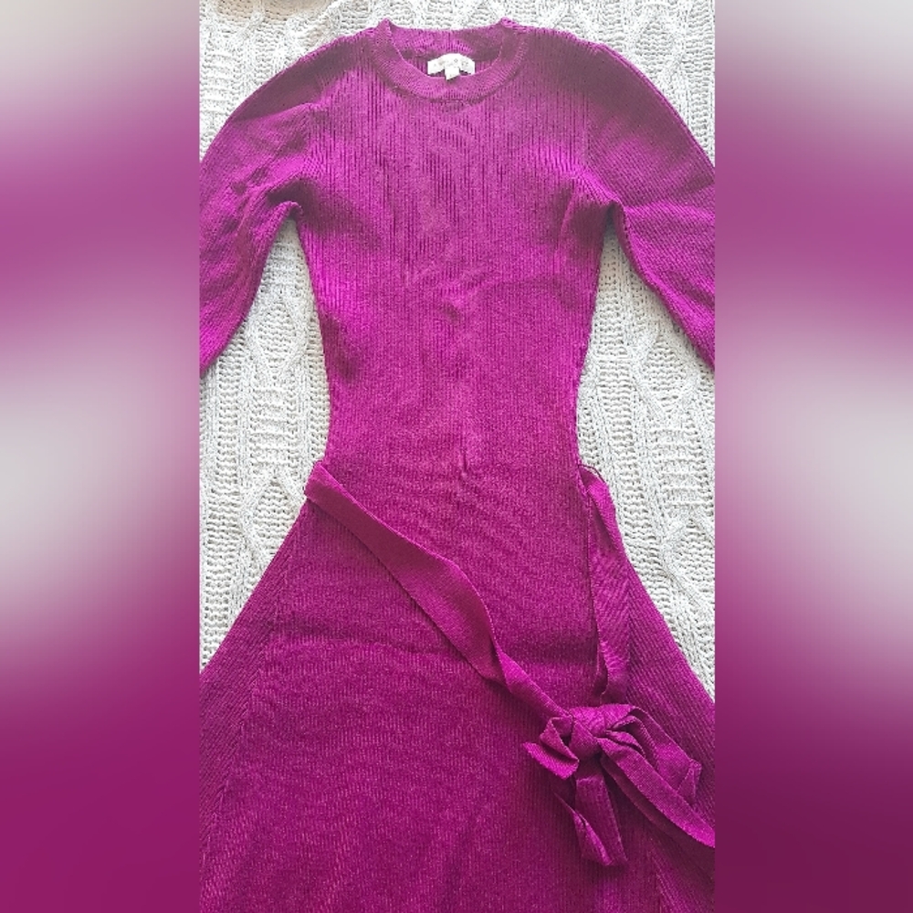 Purple Knit Dress